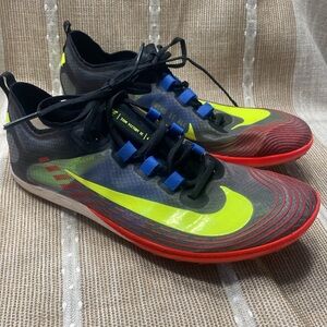 Nike Zoom Victory XC Cross Country Track Spikes W 7 neon red yellow EXCELLENT